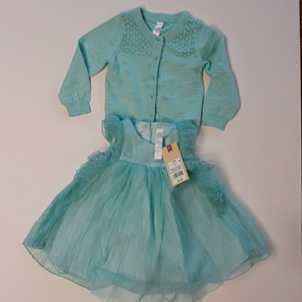 Dress with matching sweater